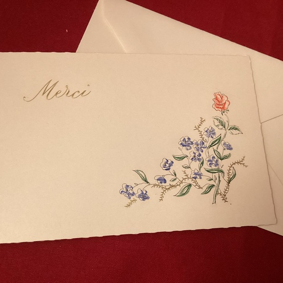 7 Merci (french) greetings card blank various sizes - Picture 8 of 9